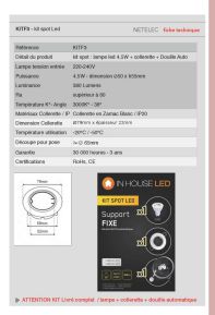 Kit fixe 3000K°