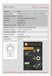 Kit fixe 4000K°
