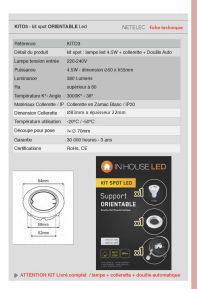 Kit orientable 4000K°