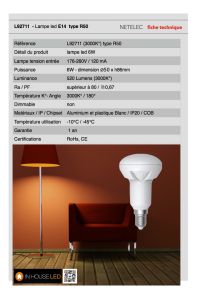 Lampe E14 type R50