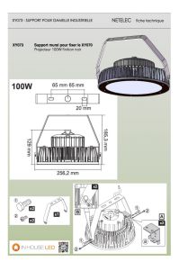 XY073 support de gamelle 100W