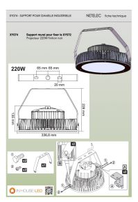 XY073 support de gamelle 220W