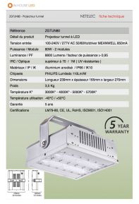 Projecteur tunnel 40W