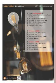 Lampe E14 sphérique filament