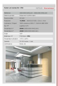Ruban led IP20 3000K° - 4000K°